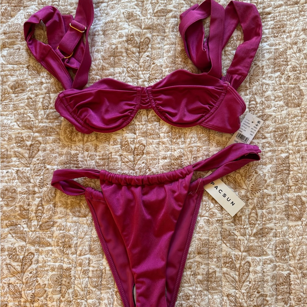 Pacsun pink Bikini Set